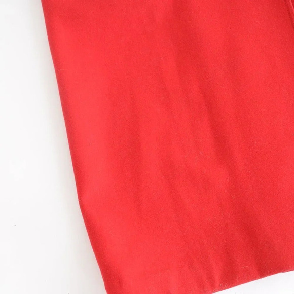 Vintage International Scene Red 100% Wool Maxi Double  Breasted Winter Coat 9/10 - Picture 7 of 16